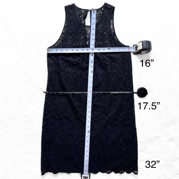 Joie Black Floral Scroll Lace Sleeveless LBD Sheath Mini Cocktail Dress - Picture 14 of 14